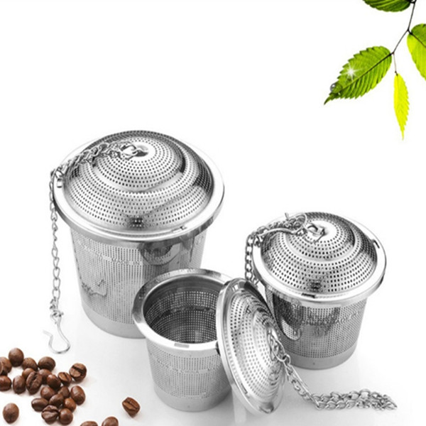 New 304 stainless steel condiment bag condiment ball hot pot blunt soup tea filter tea maker Home Office Travel