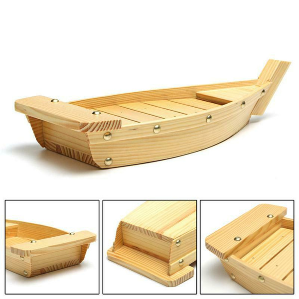 42X17X7.5Cm Japanese Cuisine Sushi Boats Sushi Tools Wood Handmade Simple