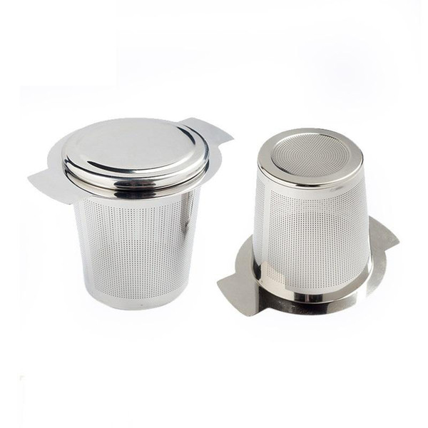 New Tea Infusers 304 Stainless Steel Silver Tea Strainer Folding Foldable Tea Infuser Basket For Teapot Cup Teaware DHL FEDEX