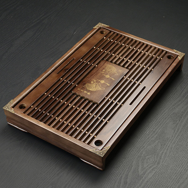 Tea Tray High Quality 43cm*28cm*6cm Chinese Solid Tea Tray, Household Tea Board,Tea table