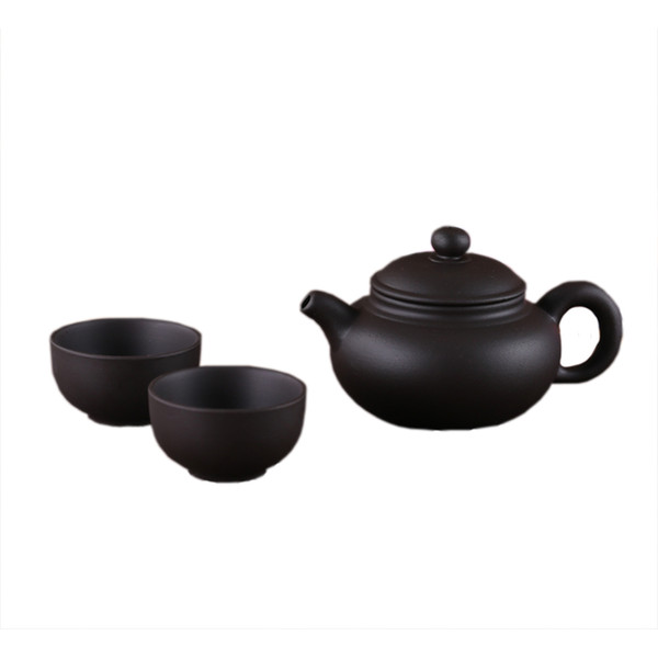 Yixing Purple Clay small Tea set Include 1 Pot 2 Cups, XiShi pot Tea ceremony,Zisha Ceramic Pottery teacup,China Kung Fu Tea Set