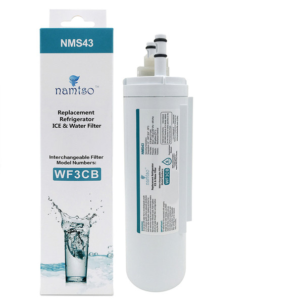 Brand New Namtso NMS43 Refrigerator Ice & Water Filter Replacement Cartridge for Frigidaire PureSource 3 WF3CB Activated Carbon