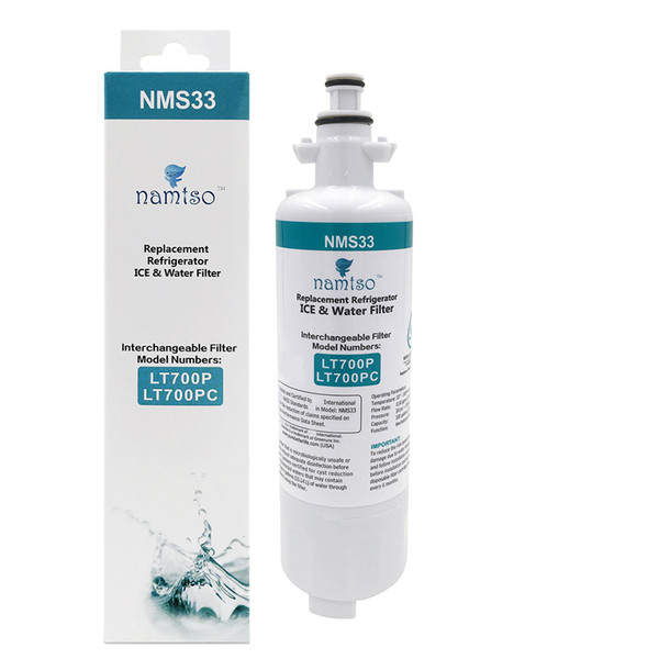 Brand New Namtso NMS33 Refrigerator Ice & Water Filter Replacement for LG LT700P LT700PC Kenmore 46-9690 Activated Carbon +Ultrafiltration