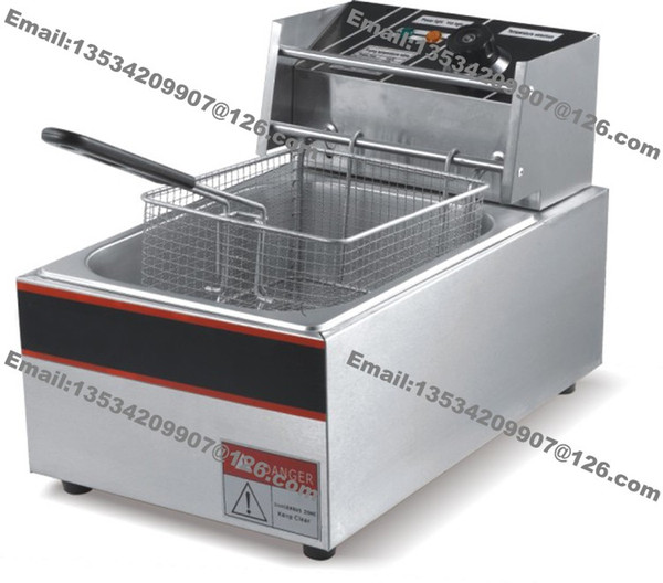 Free Shipping 6L Stainless Steel Heavy Duty Countertop 110v 220v Electric Chicken Churro French Fry Fryer