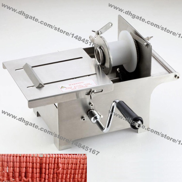 Free Shipping 0-32mm / 0-42mm Stainless Steel Hand Rolling Manual Sausage Stuffer Sausage Knotting Sausage Tying Machine