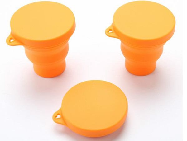 Silicone Folding Collapsible Cup with Lid Travel Camping Cup - 250ml, FDA Approved Food Grade Silicone - Versatile, Durable & Eco-Friendly