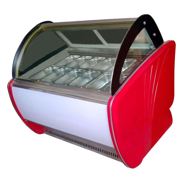 Free shipment cooling air convection design,anti-fog glass 12 drums ice cream showcase freezer/ice cream display freezer/ice cream freezer