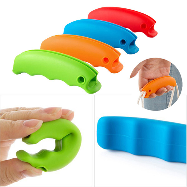 Convenient Bag Hanging Holder Quality Mention Dish Carry Bags Kitchen Gadgets Silicone Candy Color Save Effort Tools Keychain DBC DH1104