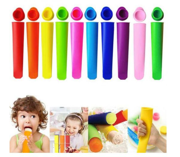 DIY Popsicle mold, silicone Popsicle mold summer home Frozen Ice Stick Mold candy color Kitchen Tools Ice Cream Molds Popsicle mold CLS34