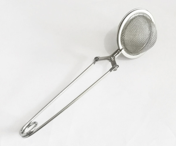 4.5cm Diameter Convenient Stainless Steel Handle Tea Mesh Ball Filter Stable Tea Strainer Strong Tea Infuser