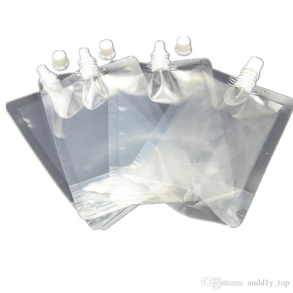 250ml Stand-up Plastic Drink Packaging Bag Spout Pouch for Juice Milk Coffee Beverage Liquid Packing bag