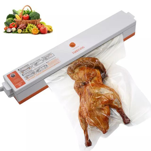 100W Portable Household Food Vacuum Sealer Packaging Machine Electric Film Food Sealer Vacuum Packer With 15Pcs Bags Free