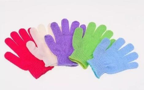 Random scrub bath glove five fingers bath gloves hammam scrub mitt magic glove exfoliating a lot of color 2018 hot new