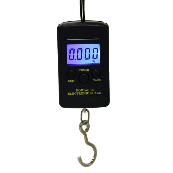 40kg /10g LED Mini Kitchen Weight Hanging Scales Portable 40kg/10g Electronic Hanging Fishing Digital Pocket Weight Hook Tool