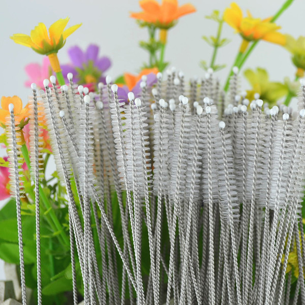 Nylon Brush for Straws Cleaning Tools for Stainless Steel Straws Feeding Bottle Cleaner Pipe Cleaner 100pcs