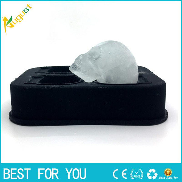 New hot Bar making ice mold Creative 4 Steamed Ice Cube Halloween Bone Ice Cube Mould