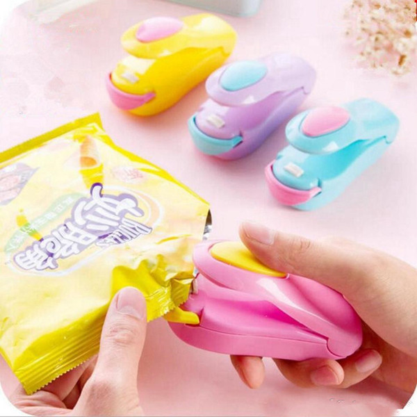 Magic fashion cute mini heat sealing mashine impluse sealer seal packing plastic bag kit tools T0268