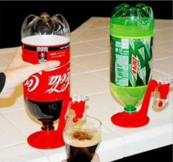 Mini Upside Down Drinking Fountains Fizz Saver Cola Soda Beverage Switch Drinkers Hand Pressure Water Dispenser Automatic DHL UPS Factory