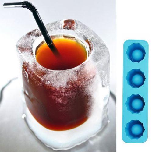 Ice Cube Tray Mold Makes Shot Glasses Ice Mould Novelty Gifts Ice Tray Summer Drinking Tool Glass Mold D0093