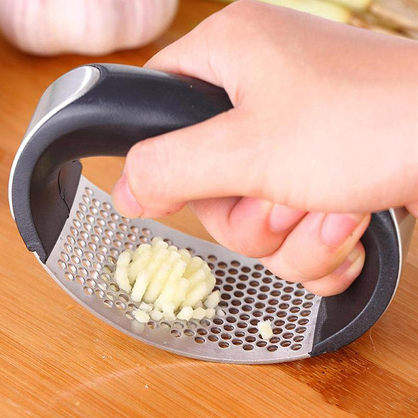 Stainless Steel Garlic Presses Manual Garlic Mincer Chopping Garlic Tools Ginger Crusher Vegetable Squeezer Masher Kitchen Gadgets