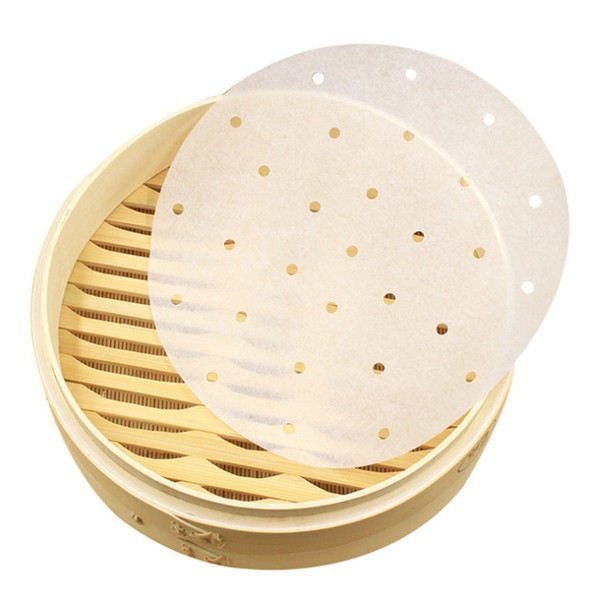 Baking Pan Liners Bamboo Steamer Steaming Paper Silicone Release Paper Vegetables Dim Sum Pot Steamer