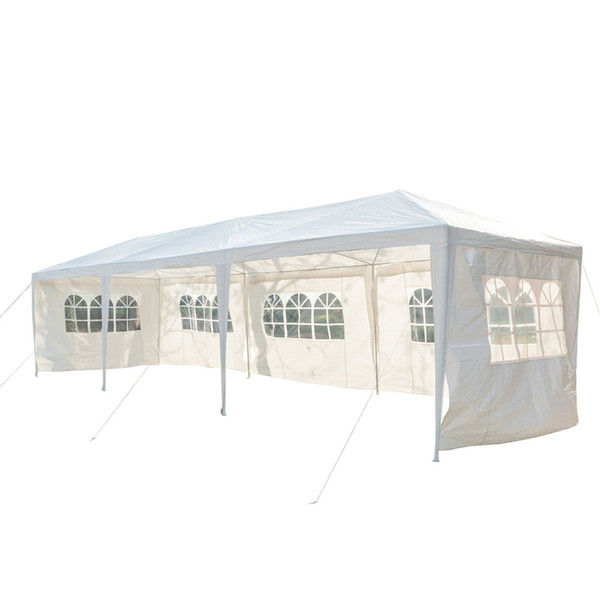 3 by 9 m 5 Sides Outdoor Canopy Party Wedding Practical Durable Tent White Color