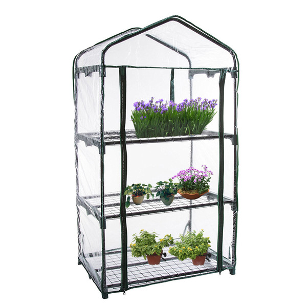 PVC Warm Garden Tier Mini Household Plant Greenhouse Cover (without Iron Stand)