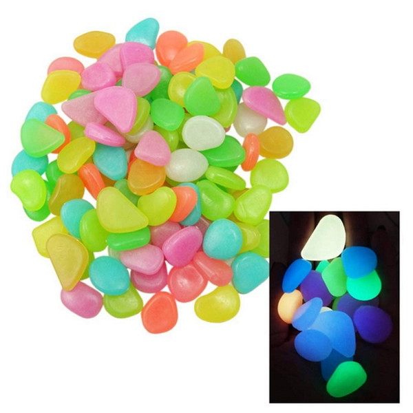 Glow in The Dark Garden Pebbles stone Luminous Pebbles Outdoor Decorative Stone for Walkways Yard Grass Aquarium Fish Tank Garden Decorative