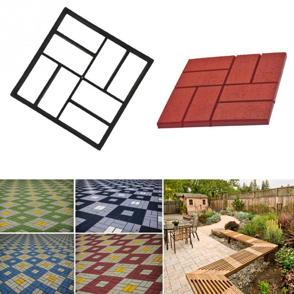 High Quality DIY Plastic Path Maker Mold Paving Mold Manually Paving Mold Cement Brick Mold 40*40*4cm