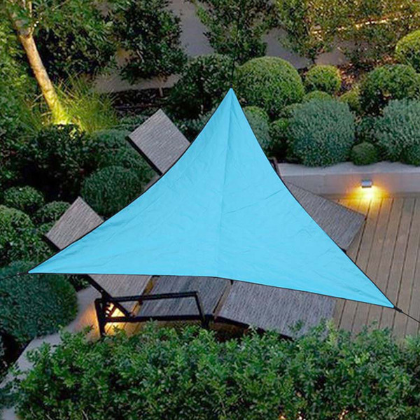 Triangular UV Sun Shade Sail Combination Net 3/4m Size Outdoor Waterproof Triangle Sun Sail Tent Camping Garden Sunscreen Net Shelter