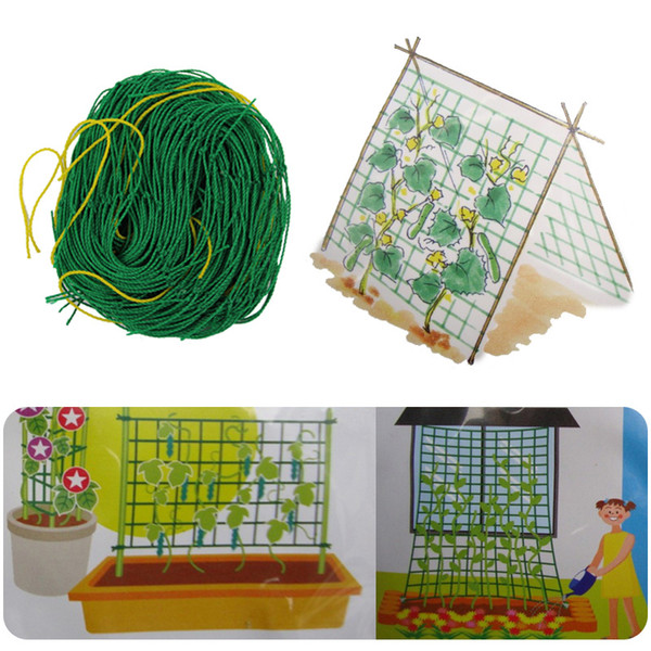 6Ft Garden Fence Millipore Nylon Net Climbing Frame Gardening Net Plant Fence Anti-bird Net Vegetable Plant Trellis Netting 10pcs