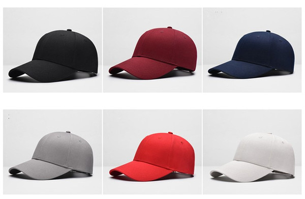 Men's Solid Snapback Baseball Caps Adjustable Sun Hat Hip-Hop Caps Unisex Outdoor Sports Hats Lovers Shade Hats