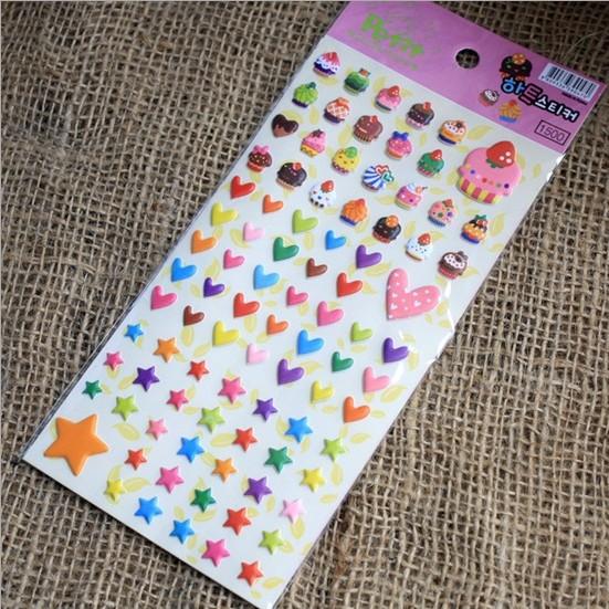 DIY Photo Album sticker Scrapbook Decoration Bubble Stickers 10 sheets/lot