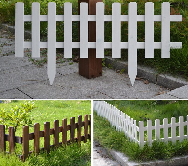 Solid wood Garden Fencing Trellis Antiseptic Wooden Fence Guardrail Gates Courtyard Wedding Garden Flower beds decorations 60x35x20cm DHL