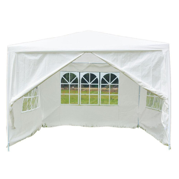 10' x 10' Patio White Party Tent Wedding Gazebo Canopy Pavilion Event Outdoor