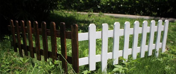 Garden Wood Fence Trellis Antiseptic Wooden Fencing Guardrail Gates Courtyard Wedding Garden Flower beds decorations 60x35x20cm DHL