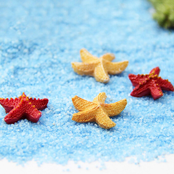 10 Pcs Bonsai Figurine Fairy Garden Decoration Starfish Miniatures Micro Landscapes Resin Crafts Garden Terrarium Accessories