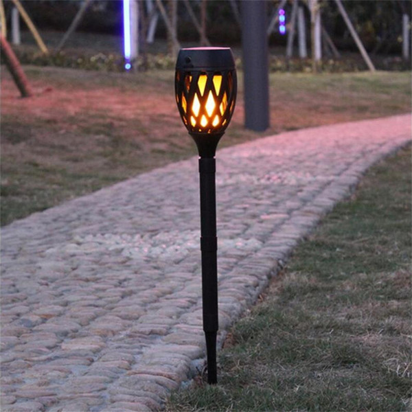 Solar lawn lamps Outdoor Waterproof Flickering Flame Landscape LED Decoration Lighting for Garden Yard Security Spot light Torch