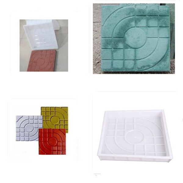 Buildings Sheds Storage DIY Square Garden Path Concrete Plastic Brick Mold Paving Propylene Pavement Walkway 27x27x4cm Garden Buildings ...