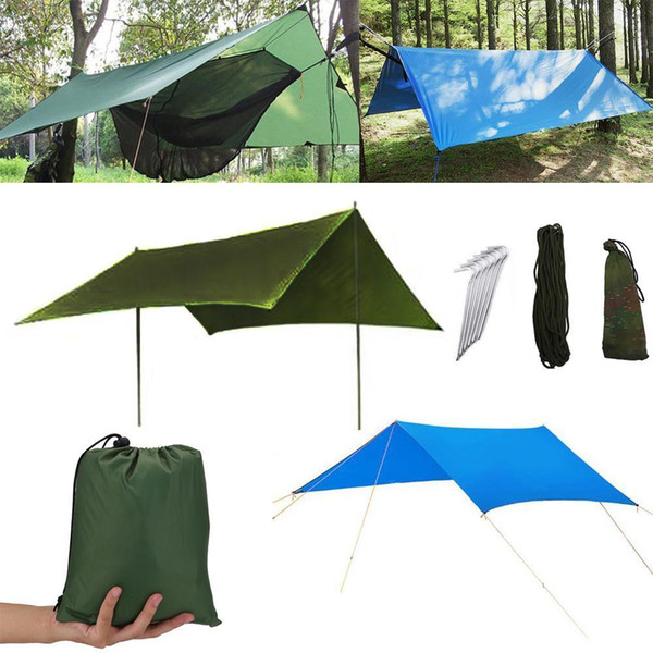 3 Colors Waterproof Camping Mat 3*3M Tent Cloth Multifunction Awning Tarps Picnic Mat Tarp Shelter Garden Building Shade CCA11703 5pcs