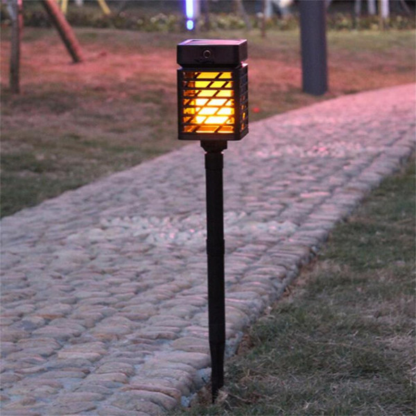 Waterproof LED Solar Garden lights Lawn Lamp LED Flame Flickering Light Torch Outdoor Solar Landscape Yard Decoration Lighting