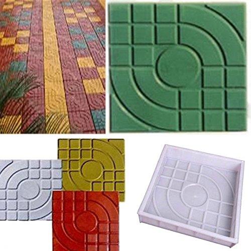 Cheap Molds Concrete Plastic Pavement Mold DIY Path Maker Mold Paving Cement Brick The Stone Road Paving Moulds Tool For