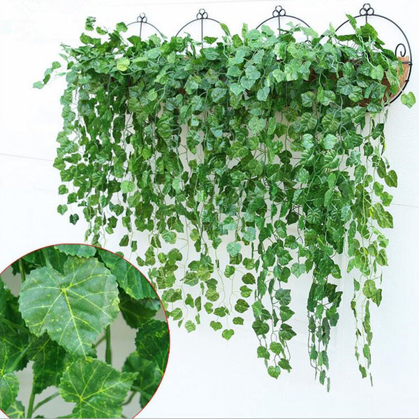 Artificial Ivy Flower Garland Vine Fake Scindapsus Hanging Plants For Home Garden Decor 4pcs /Lot