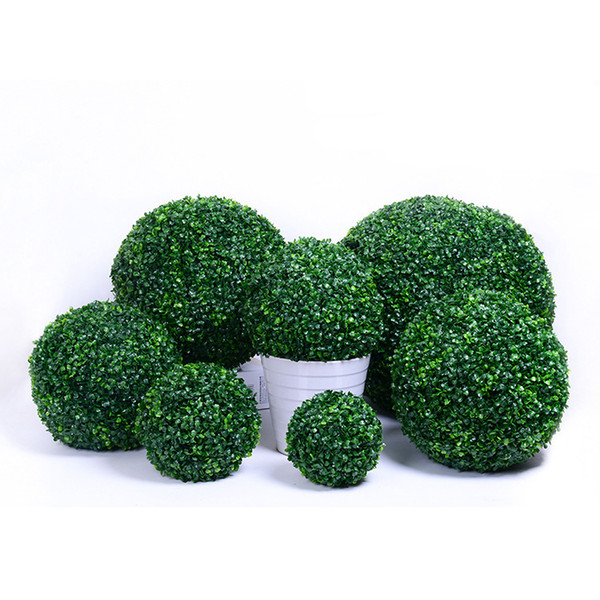 Artificial Grass Ball Plastic Grass Plant Ball For Garden Home Decor Wedding Christmas Bar Party Decoration