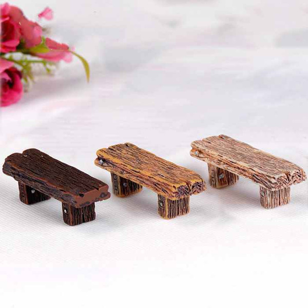 Solid Wood Double Stool Potted Plant DIY Material Handicraft Moss Terrarium Micro Landscape Miniature Fairy Garden Desktop Zakka