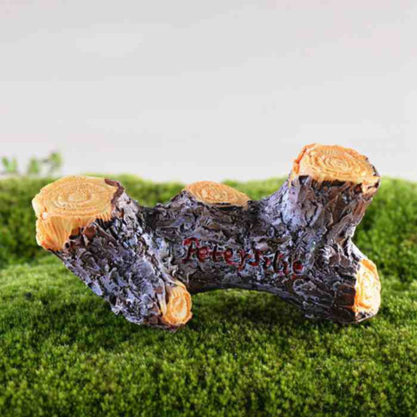 Simulation Stump Stool Moss Micro Landscape Ornament Resin Handicraft Plant Pot Decoration Desktop Accessories Fairy Garden DIY Material