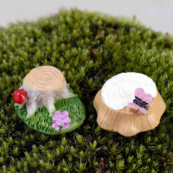 Butterfly Stump Accessories Moss Micro Landscape Succulents Ornaments Ecological Bottle Decor DIY Materials Fairy Garden Desktop Zakka