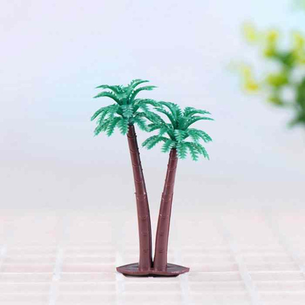 Simulation Coconut Tree Green Plant Micro Landscape Moss Ecological Bottle Decoration Terrarium Ornament Miniature Fairy Garden DIY Material