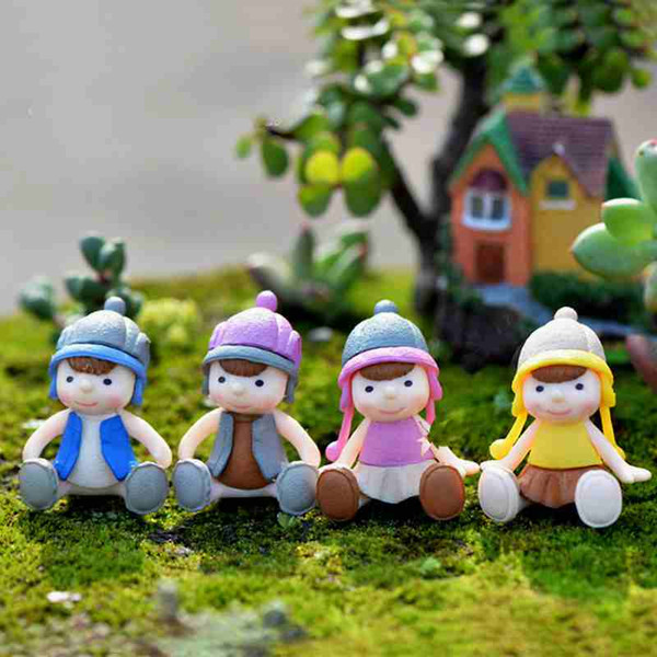 Miniature Hairiness Doll Lovers Couples Ornament Valentines Gifts Micro Landscape Decoration DIY Material Fairy Garden Moss Terrarium Zakka