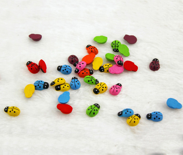 100PCS - PACK Miniature Dollhouse Fairy Garden Cartoon Mini ladybird Aquarium Decor Ladybugs Free Shipping Cheap DHL/FEDEX